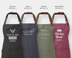 Personalised Unisex Apron – Custom Text Vintage Style Cooking Gift