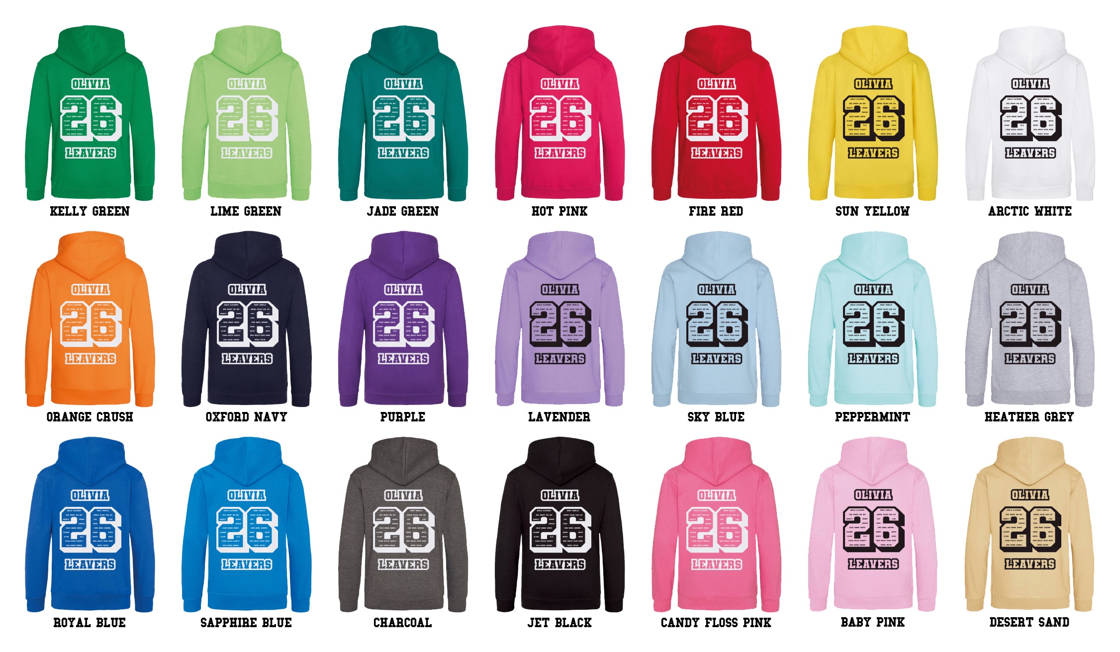 School Leavers Hoodie - Class Of 2026 Style 5