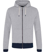 EA051 Heather Grey/Navy Front