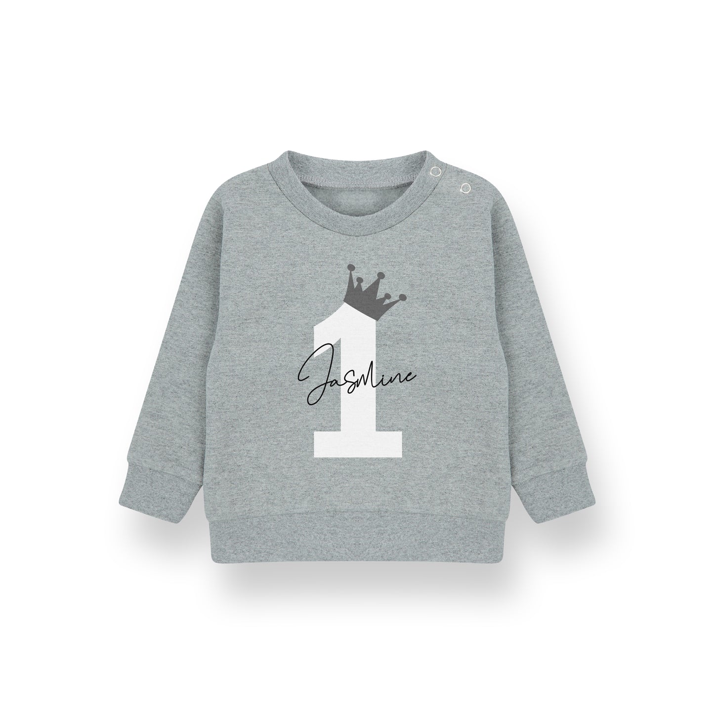 Personalised Birthday Name & Age Kids Sweatshirt – Custom Jumper for Baby, Toddler & Child