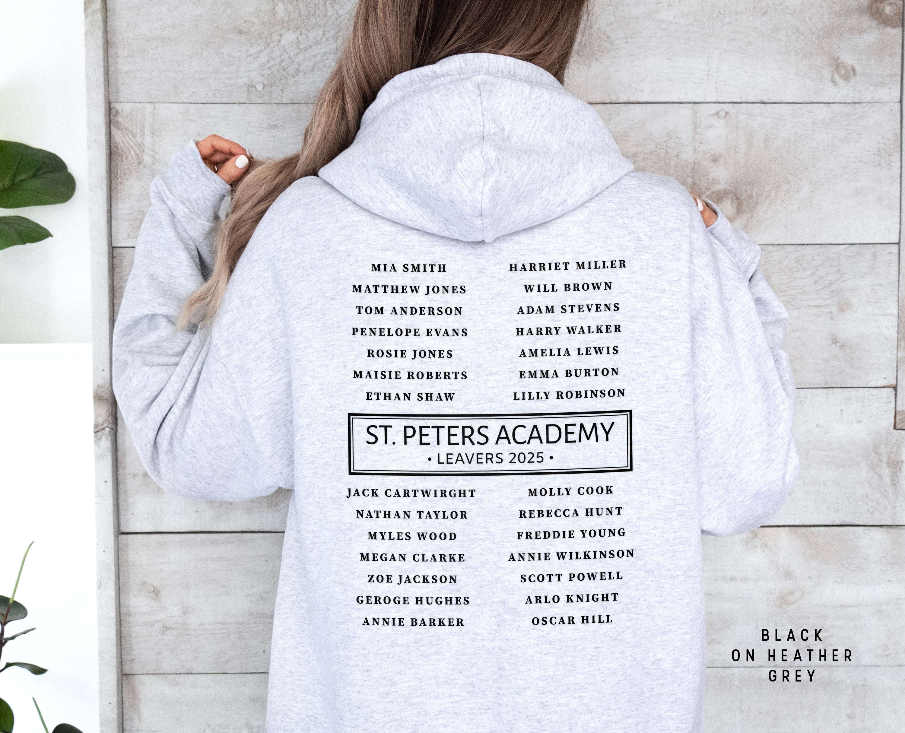 School Leavers Hoodie - Featuring school Name, Leavers 2025 Style D