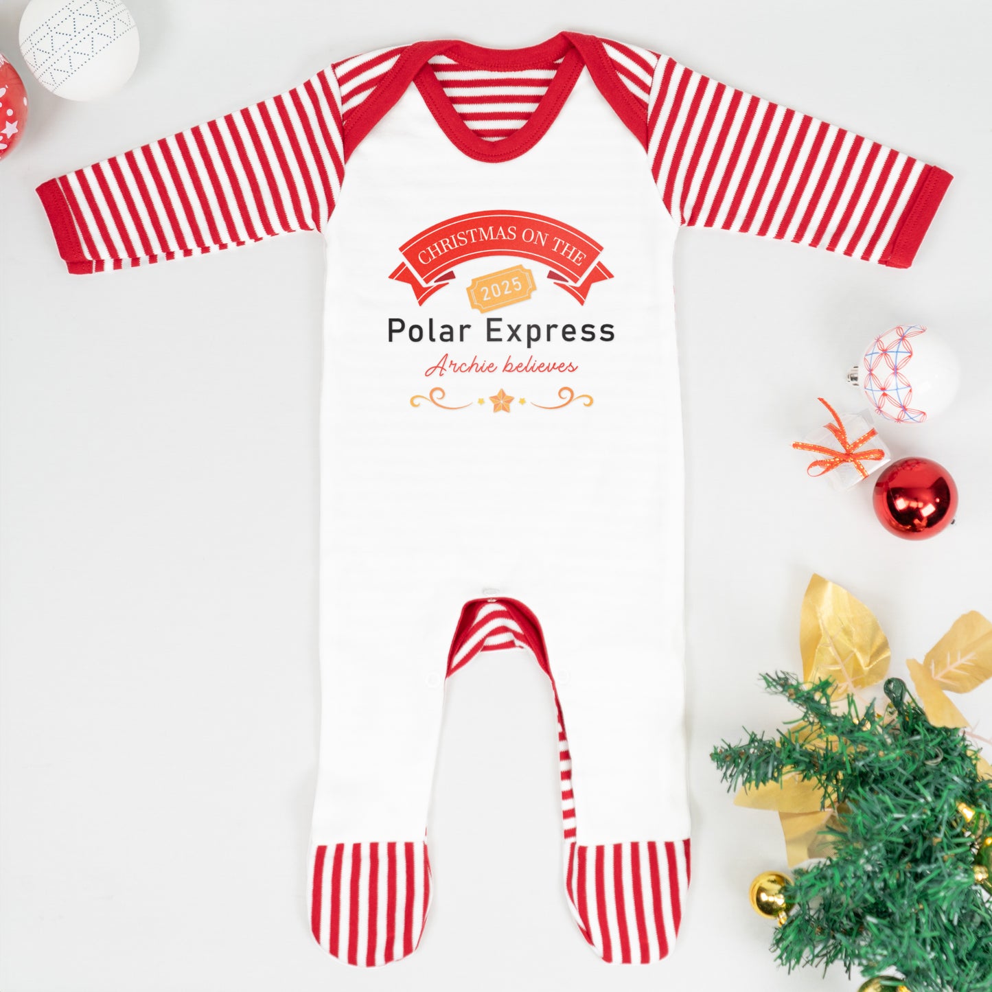 Personalised Polar Express Family Pyjama Set 2025 – ‘Believe’ Christmas PJs for Mum, Dad, Kids & Baby