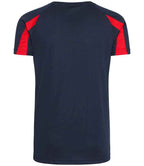 JC003B French Navy/Fire Red Back