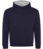 JH003B New French Navy/Heather Grey Front