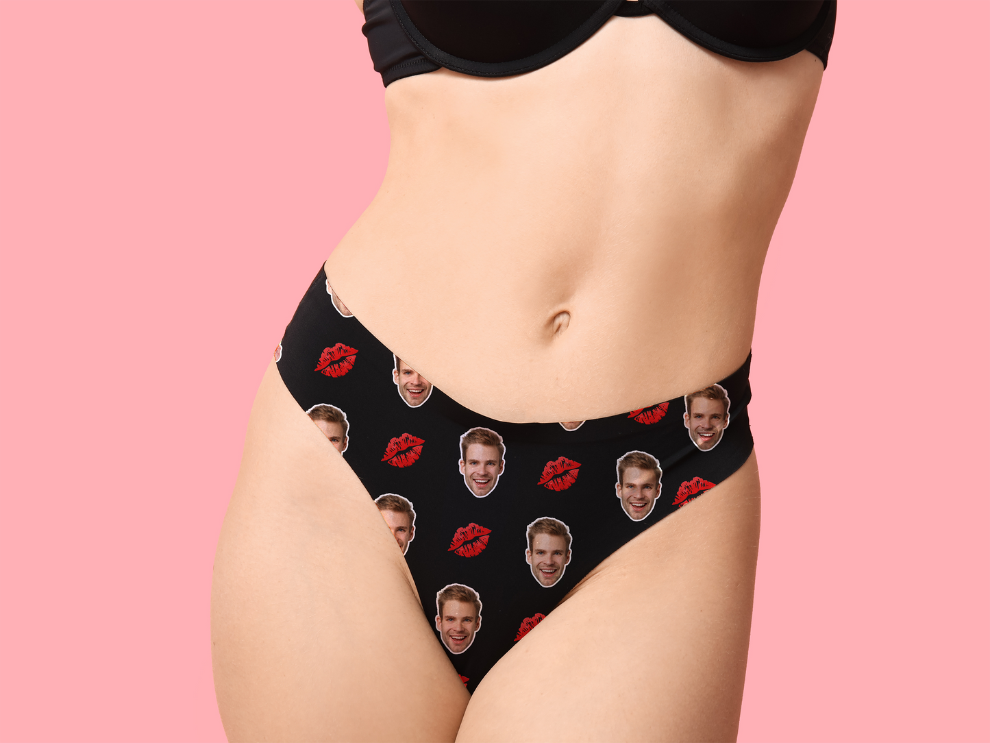 Custom Photo Knickers for Her – Funny Valentine’s Day Gift – Personalised Face Thong, Briefs, or Shorts