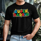 Super Daddio T-Shirt – Funny Retro Gamer Dad Shirt