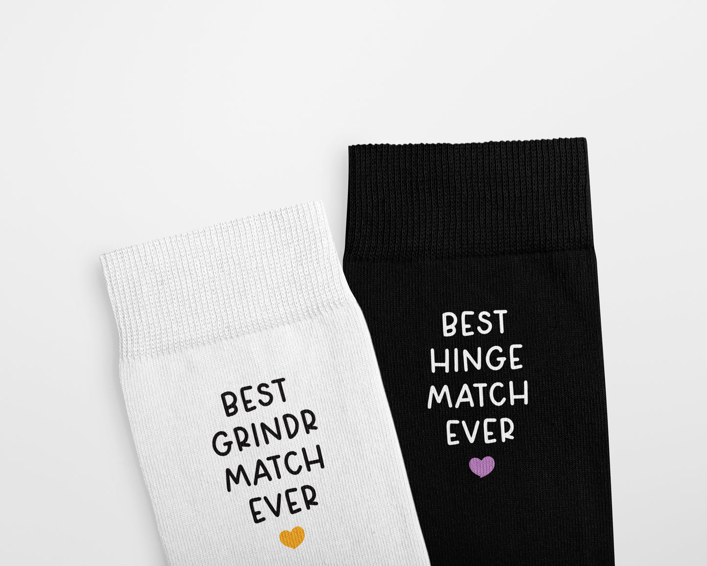 Best Match Ever Personalised Valentine's Day Socks, Custom Dating App Socks  - Hinge, Tinder, Grindr Inspired