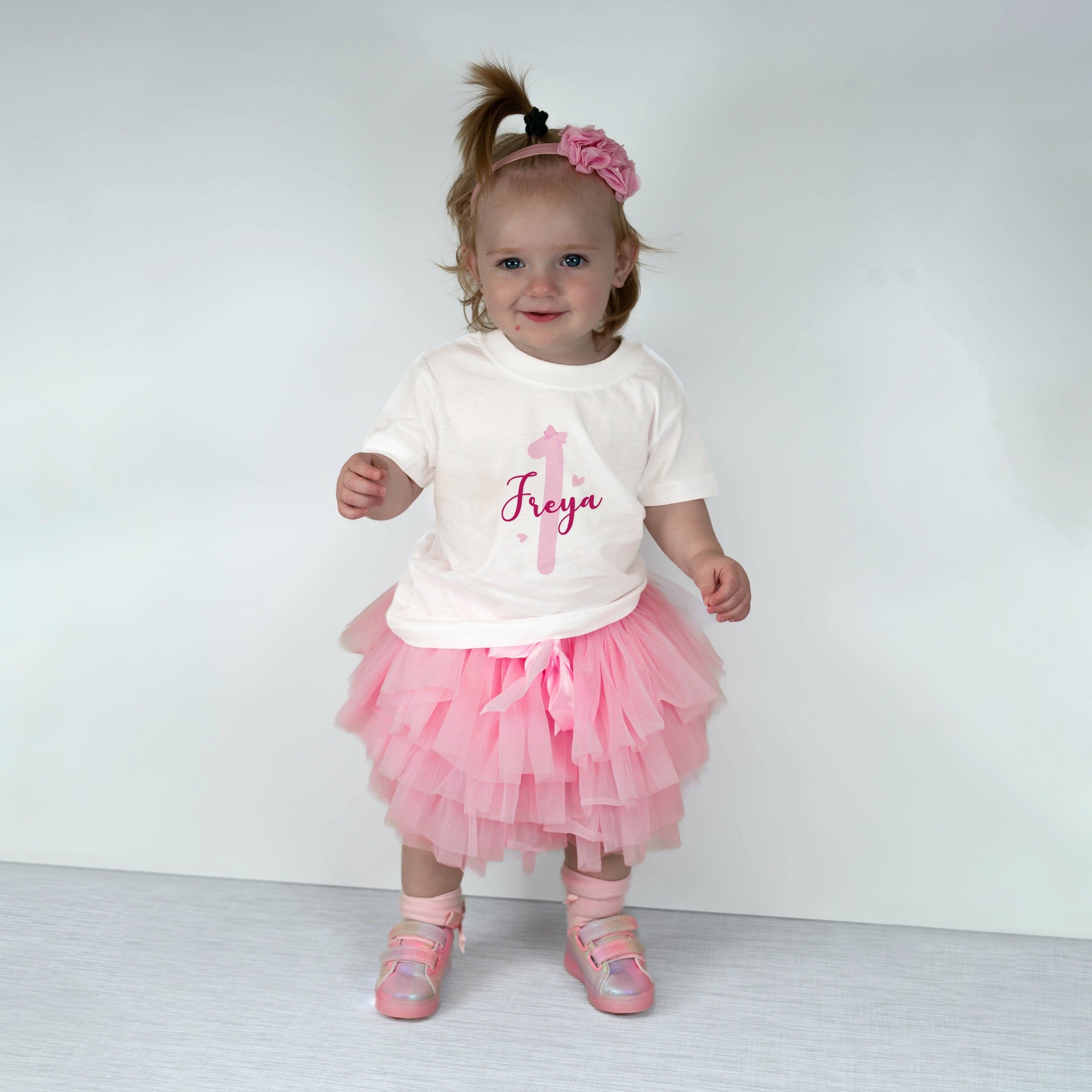 Personalised Birthday T-Shirt & Tutu Set – Custom Name and Age