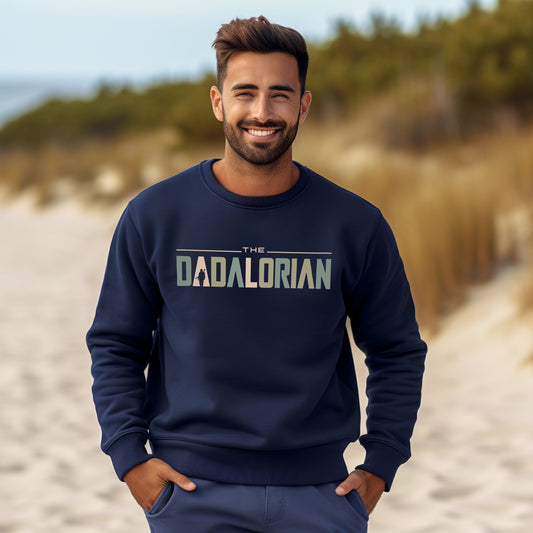 The Dadalorian Sweatshirt – Star Wars Inspired Dad Jumper – Mandalorian Style Pullover