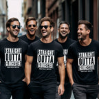Custom “Straight Outta” Stag Party T-Shirt