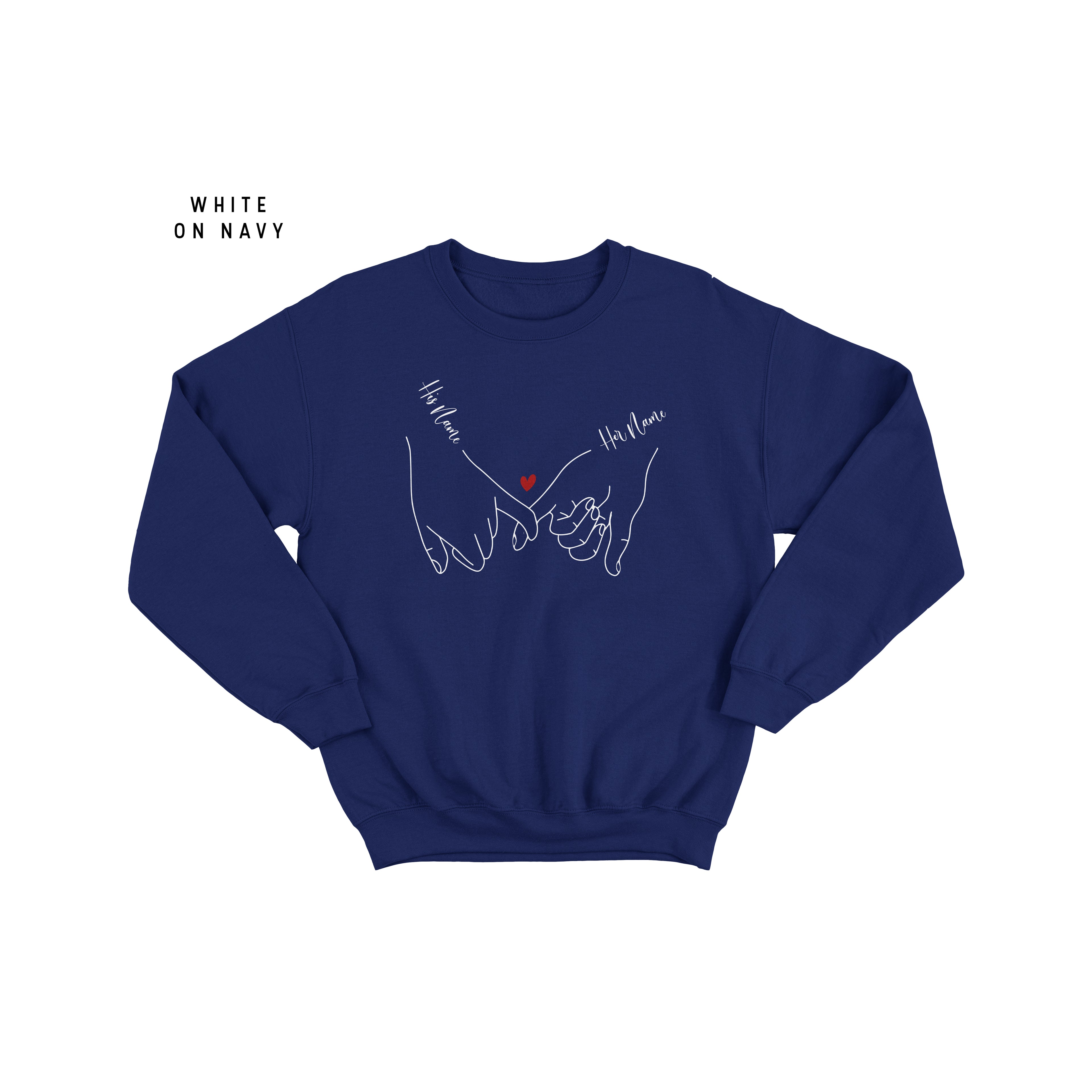 Personalised Valentine's Day Jumper - Romantic Love Pullover for Him and Her