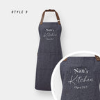 Personalised Unisex Apron – Custom Text Vintage Style Cooking Gift