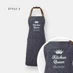 Personalised Unisex Apron – Custom Text Vintage Style Cooking Gift