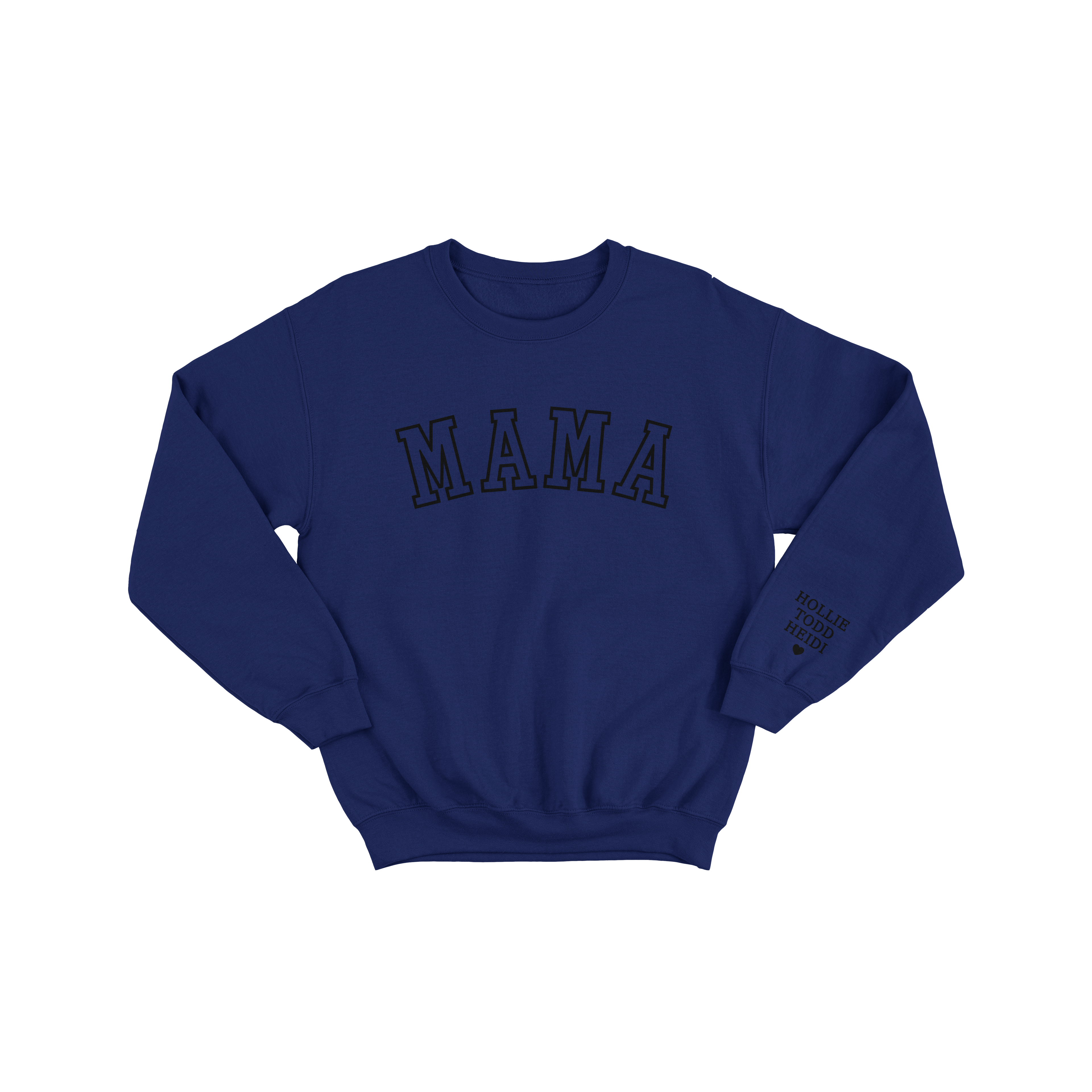 Old School Mama Jumper – Personalised Sleeve with Kids’ Names