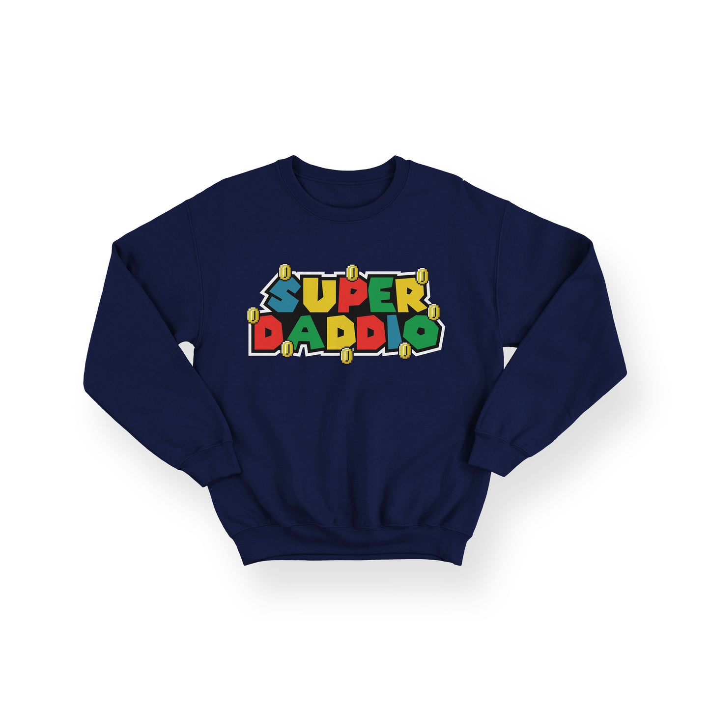 Super Daddio Sweatshirt – Personalised Father's Day Gift – Super Mario Inspired