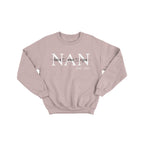 Mum Monogram Sweatshirt with  Kids Name On Sleeve and Chest