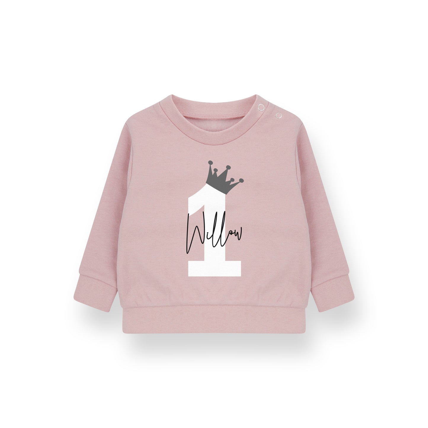 Personalised Birthday Name & Age Kids Sweatshirt – Custom Jumper for Baby, Toddler & Child