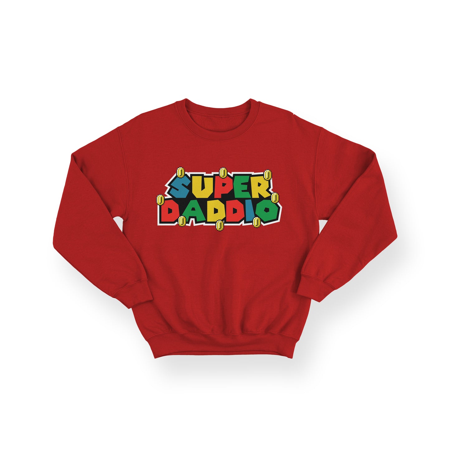 Super Daddio Sweatshirt – Personalised Father's Day Gift – Super Mario Inspired