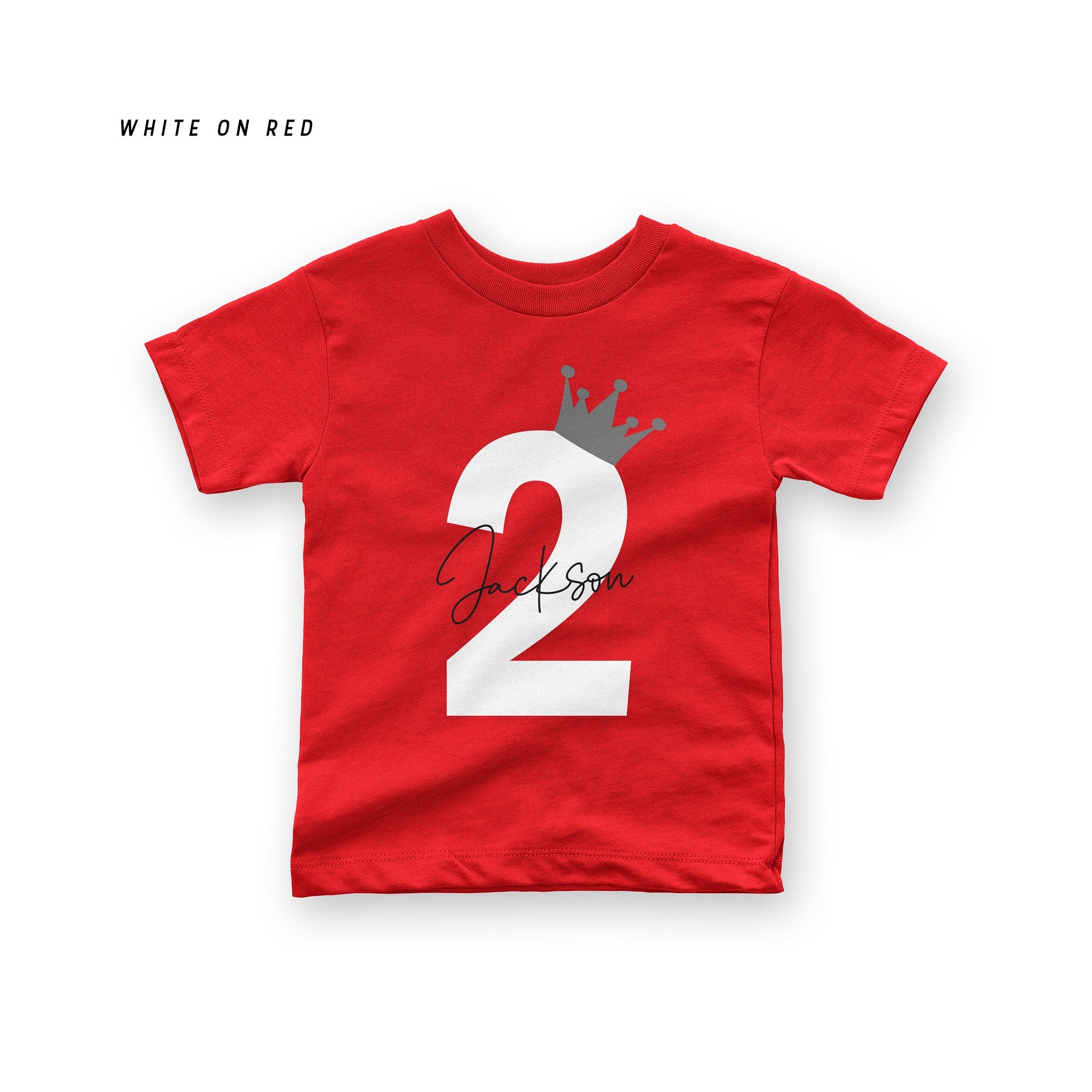 Personalised Birthday Name & Age Kids T-Shirt – Custom Tee for Baby, Toddler & Child