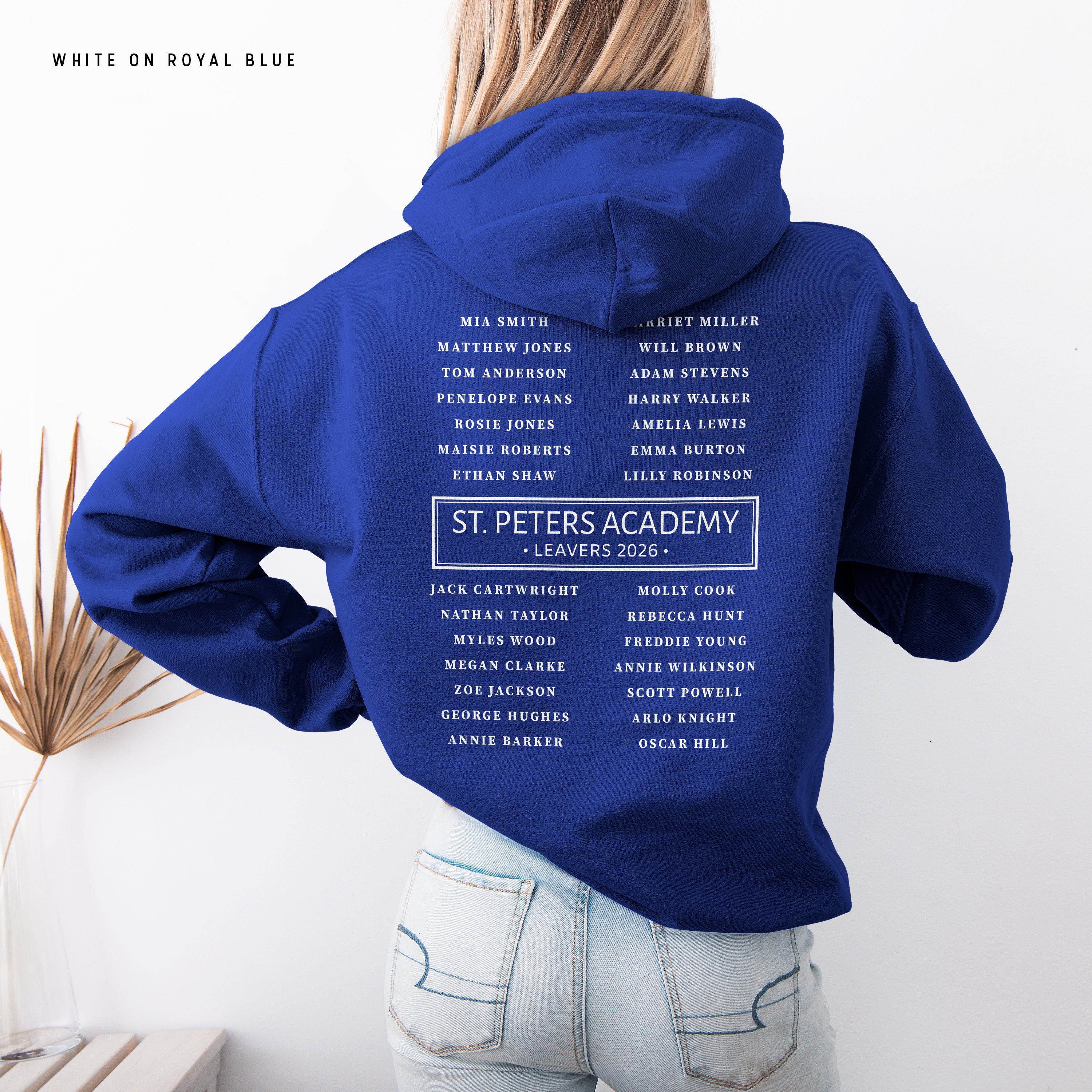 School Leavers Hoodie - Featuring school Name, Leavers 2026 Style D