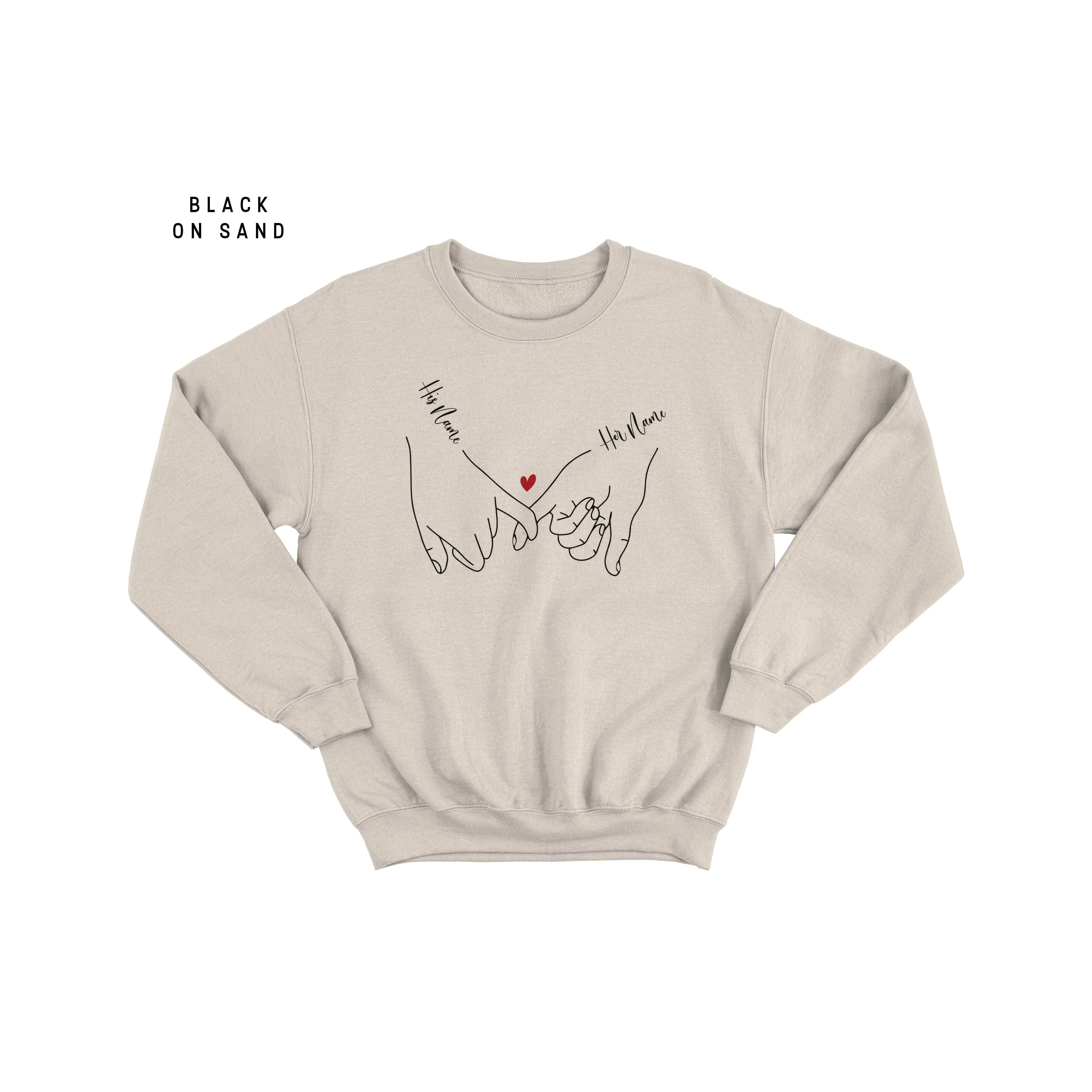 Personalised Valentine's Day Jumper - Romantic Love Pullover for Him and Her