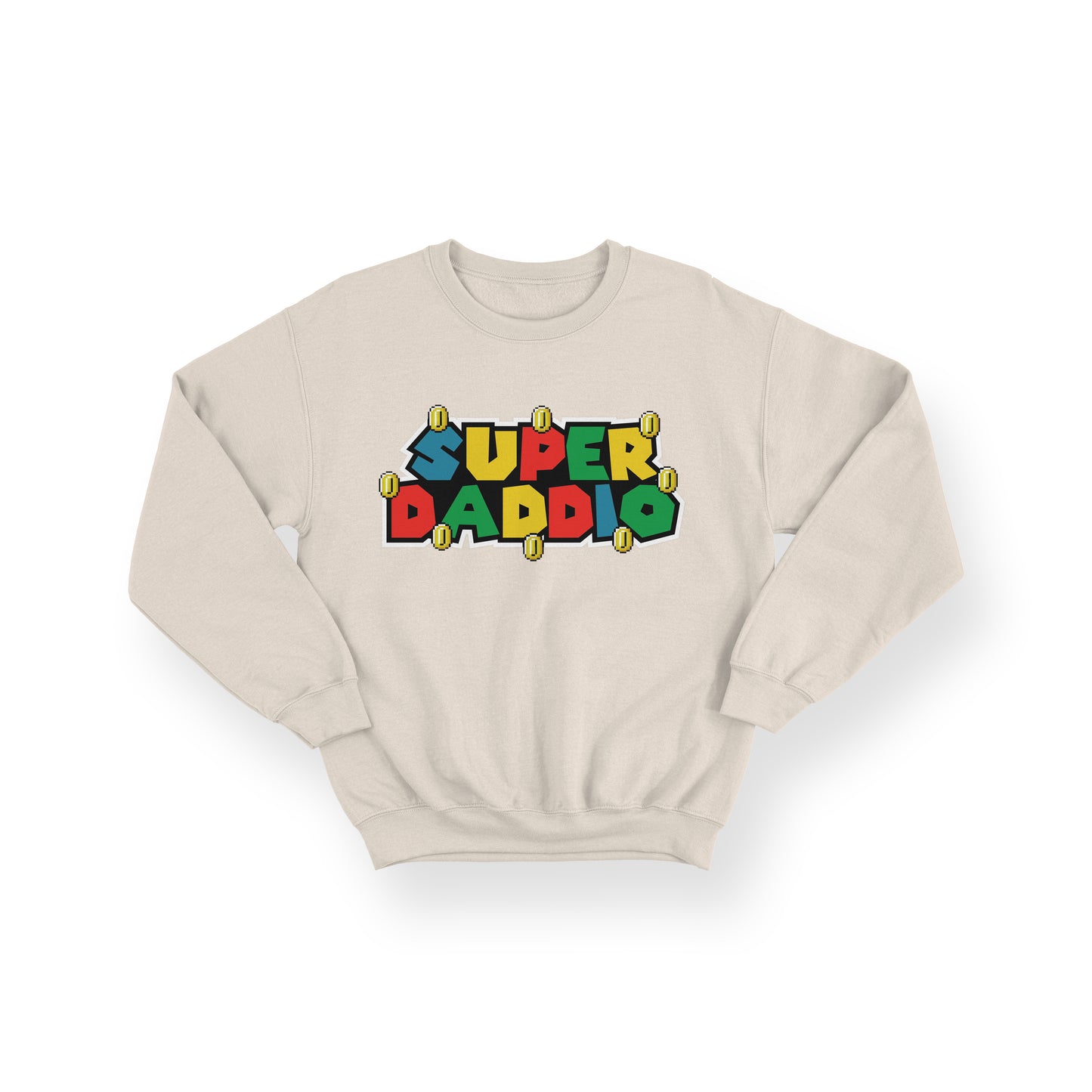 Super Daddio Sweatshirt – Personalised Father's Day Gift – Super Mario Inspired