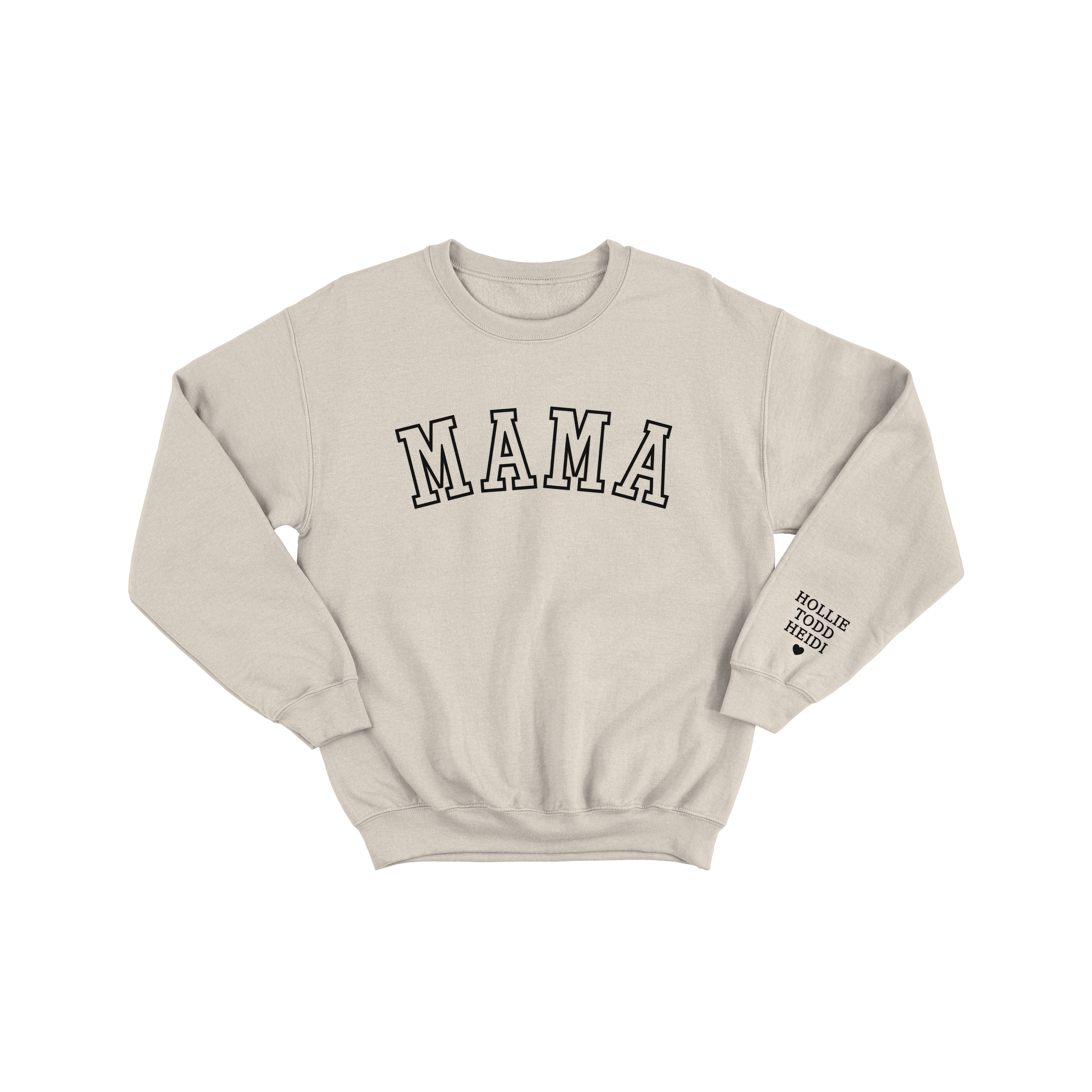Old School Mama Jumper – Personalised Sleeve with Kids’ Names