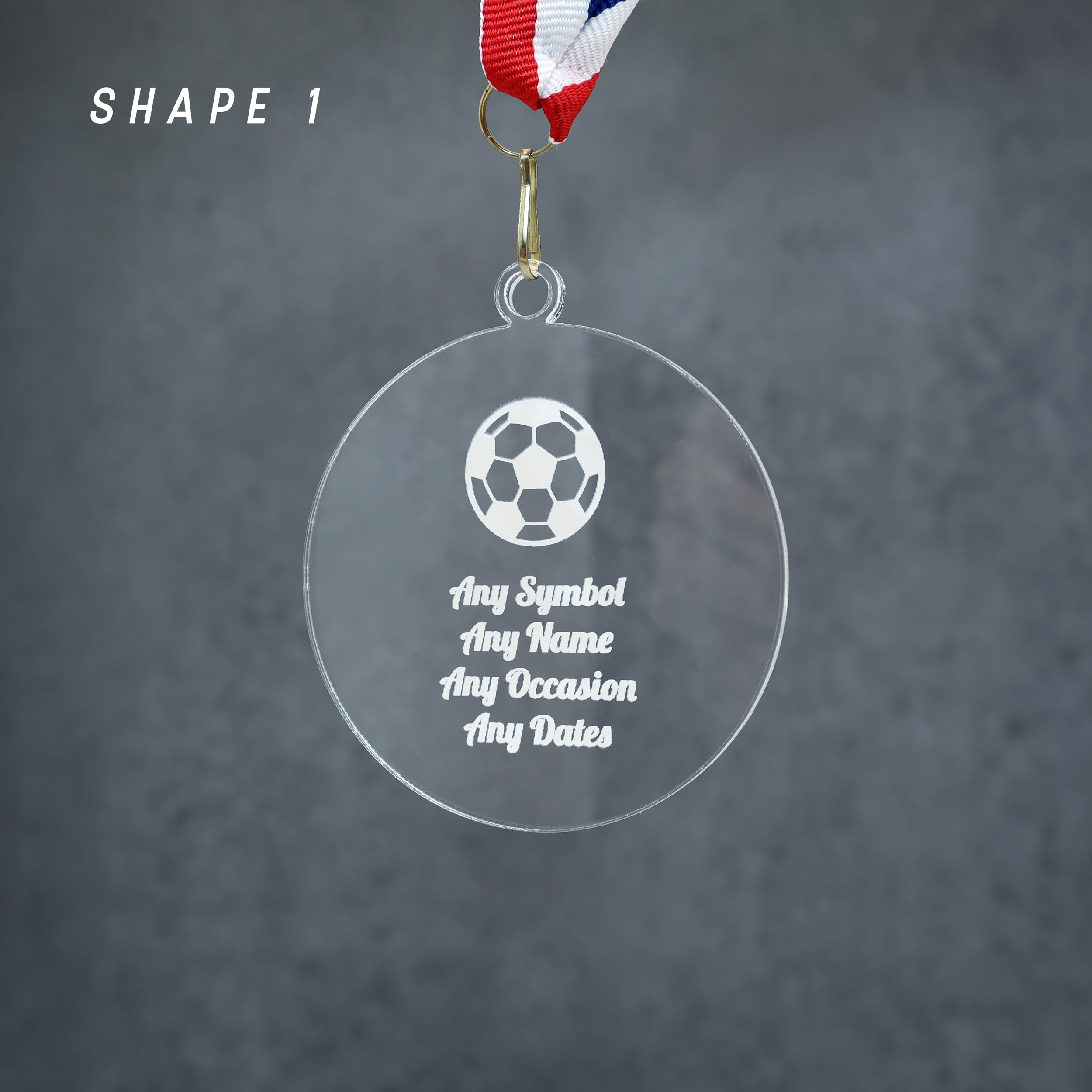Personalised Acrylic Medal – Custom Sports Award, Runner-Up or Achievement Medal | Trophy Alternative for Ceremonies