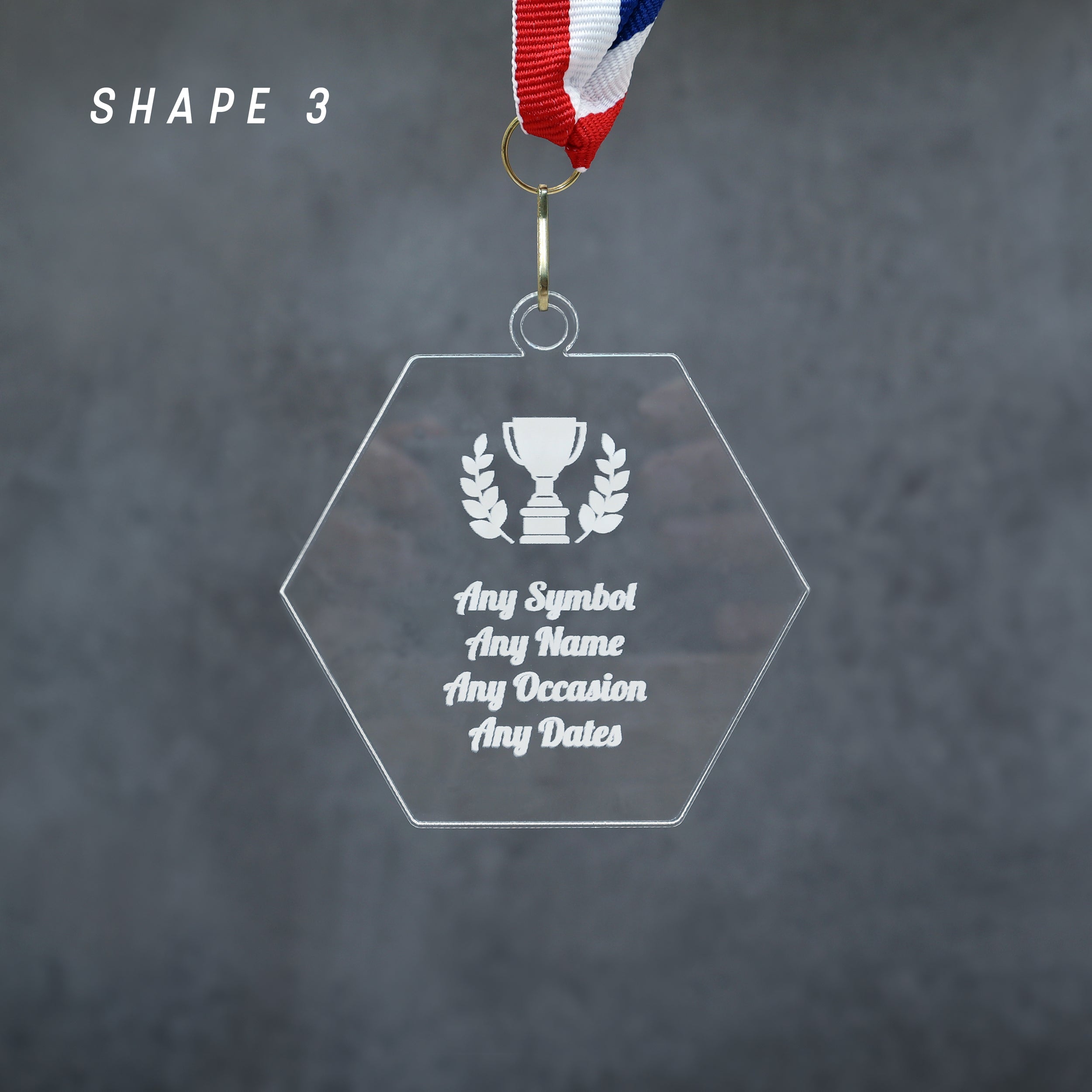 Personalised Acrylic Medal – Custom Sports Award, Runner-Up or Achievement Medal | Trophy Alternative for Ceremonies