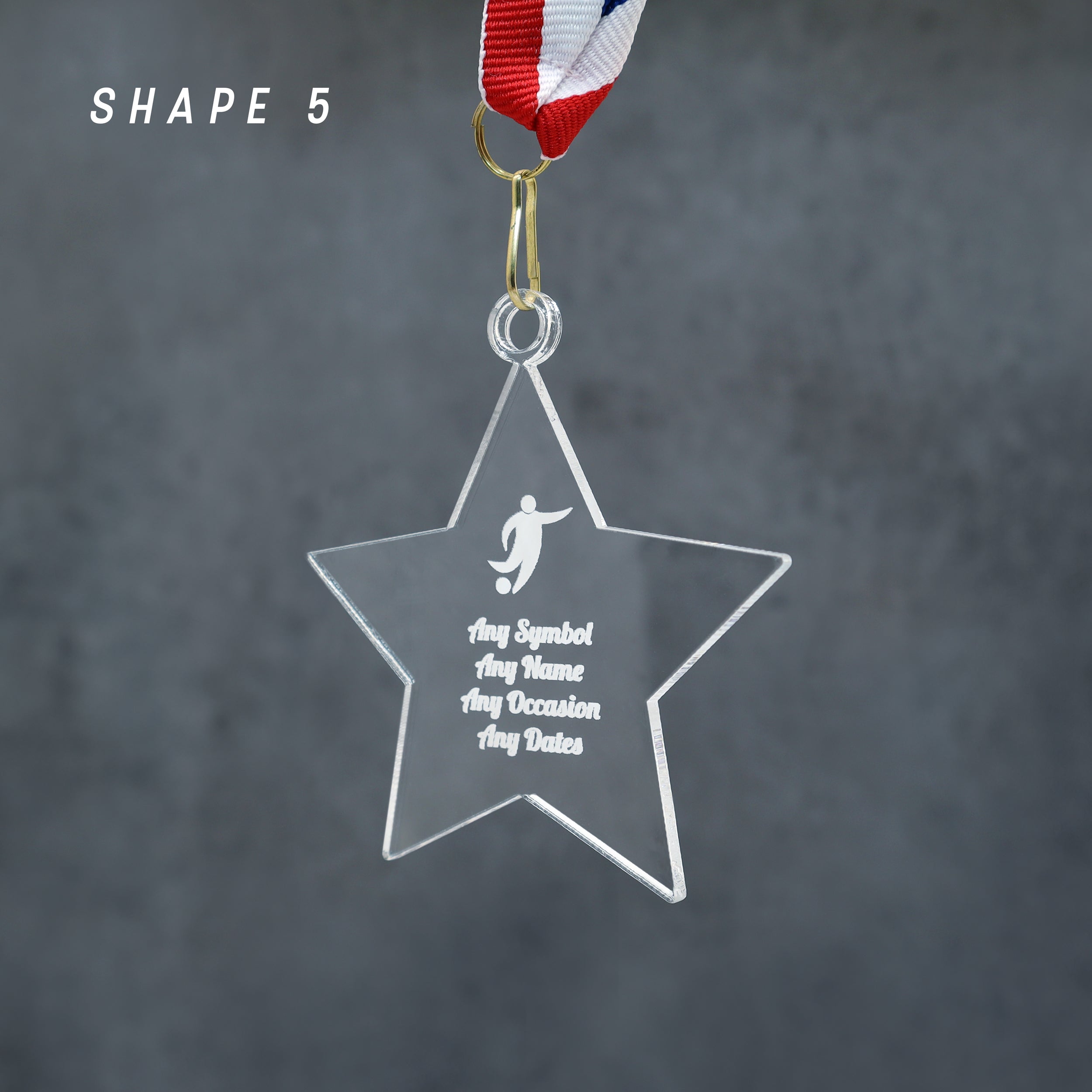 Personalised Acrylic Medal – Custom Sports Award, Runner-Up or Achievement Medal | Trophy Alternative for Ceremonies