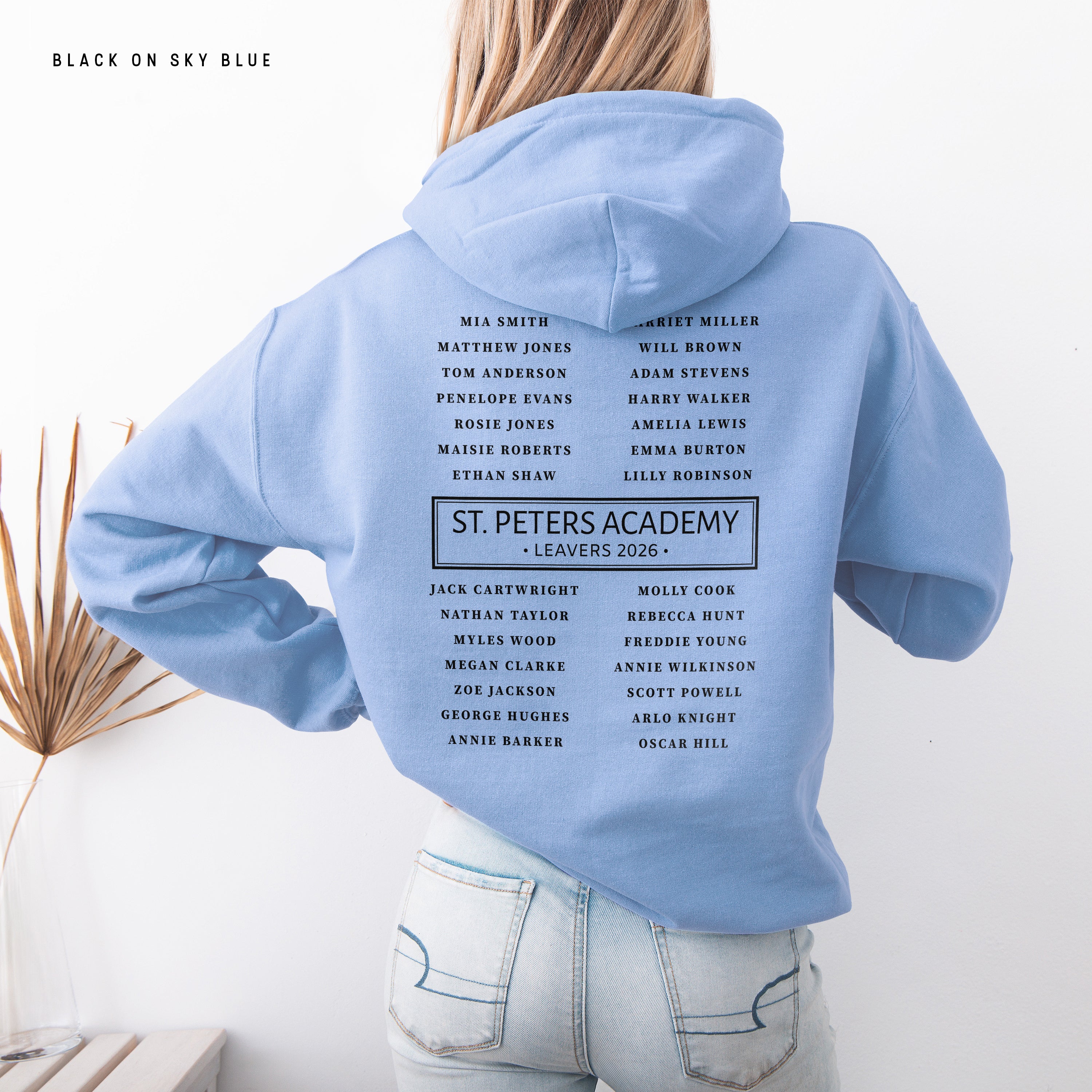 School Leavers Hoodie - Featuring school Name, Leavers 2026 Style D