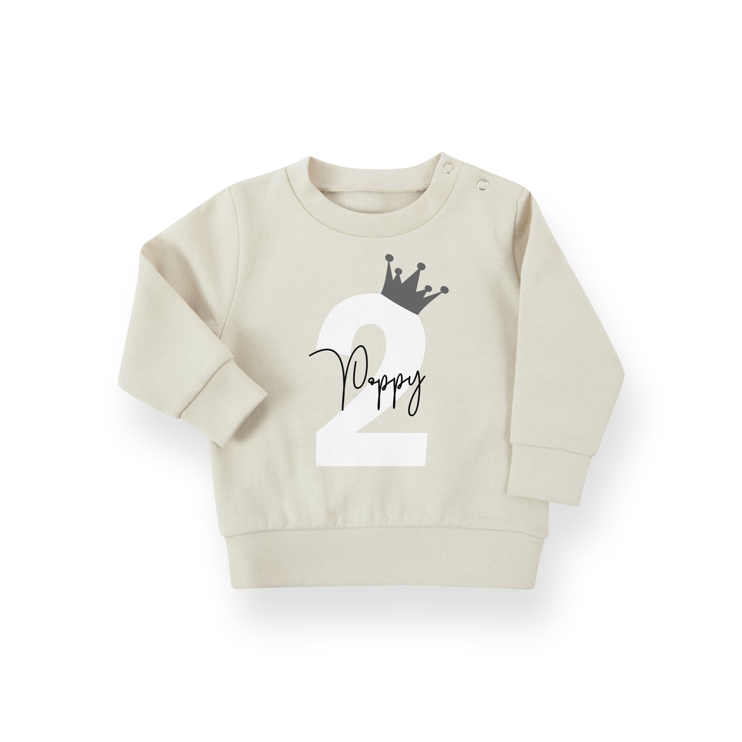 Personalised Birthday Name & Age Kids Sweatshirt – Custom Jumper for Baby, Toddler & Child