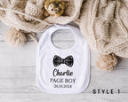 Personalised Baby Wedding Bib – Page Boy, Flower Girl or Guest