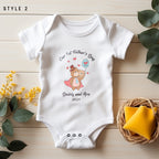 Personalised First Father’s Day Baby Vest – Custom Daddy & Me Babygrow | 1st Father’s Day Gift from Baby