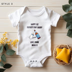 Personalised First Father’s Day Baby Vest – Custom Daddy & Me Babygrow | 1st Father’s Day Gift from Baby