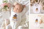 Baby’s First Halloween Outfit – Personalised Sleepsuit, Vest or Bib | 1st Halloween Gift Idea for Baby