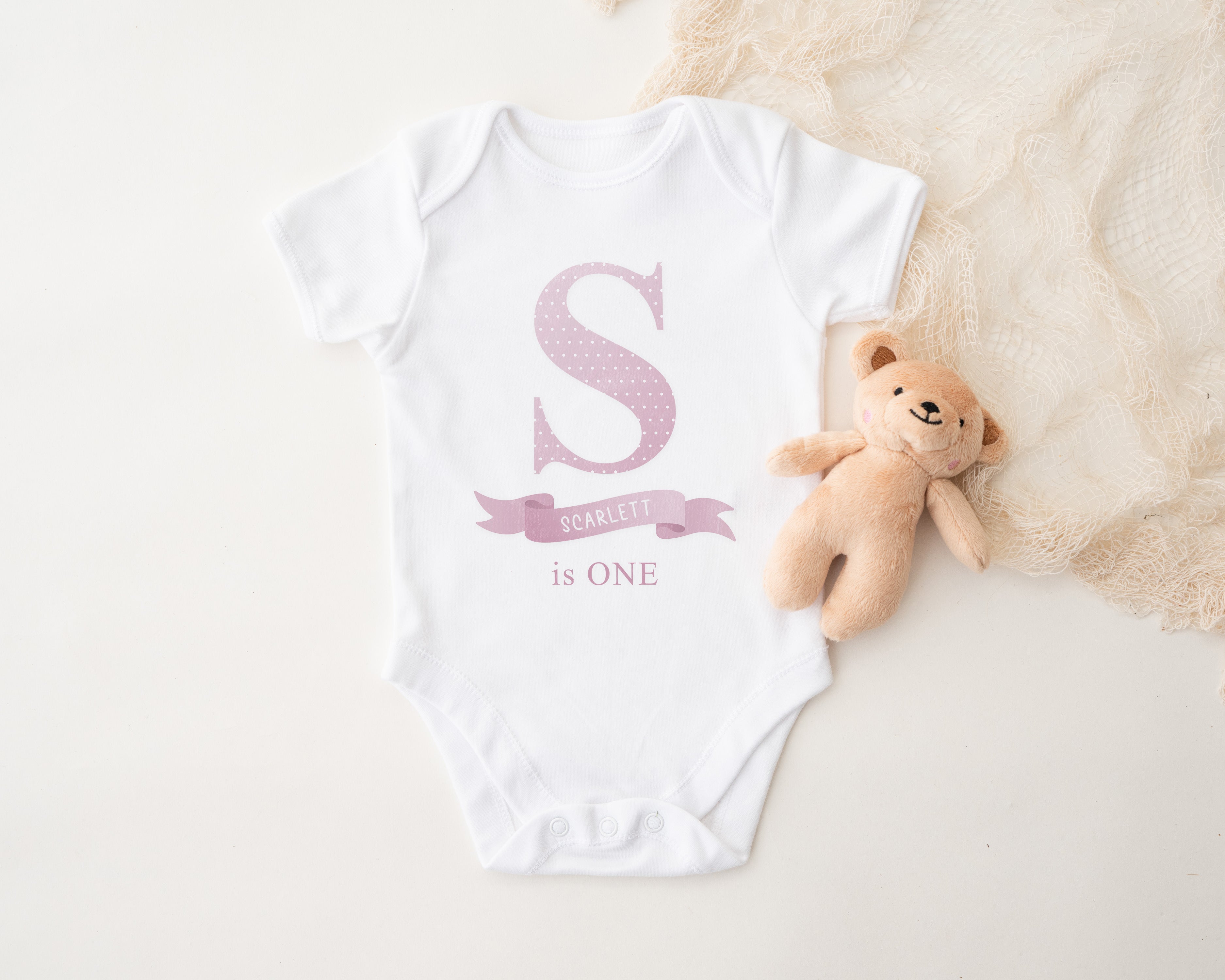 Personalised Birthday T-Shirt & Tutu Set - Pink Polka Dot Monogram Design