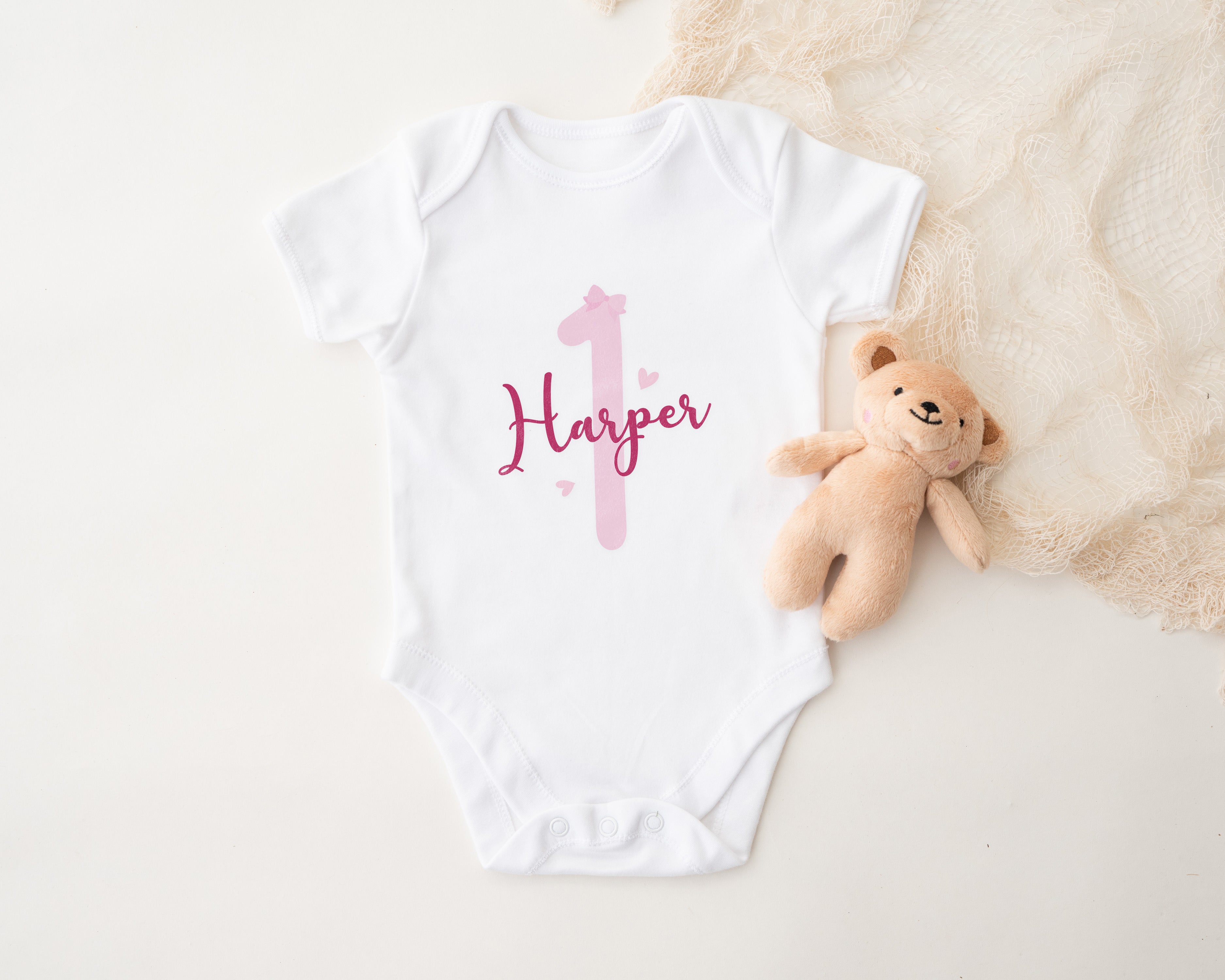 Personalised Birthday T-Shirt & Tutu Set – Custom Name and Age
