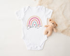 Personalised Rainbow Birthday T-Shirt Any Name Any Age and Tutu