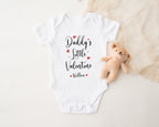 Little Valentine Baby Outfit – Personalised Cotton Babygrow, Vest or Bib