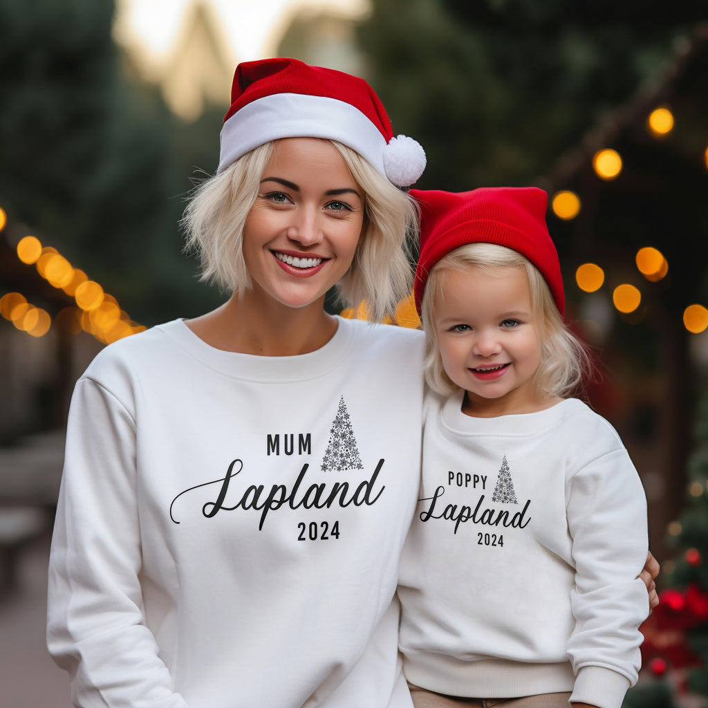 Personalised Lapland Adventure Sweatshirt – Matching Family Jumpers for Kids & Adults
