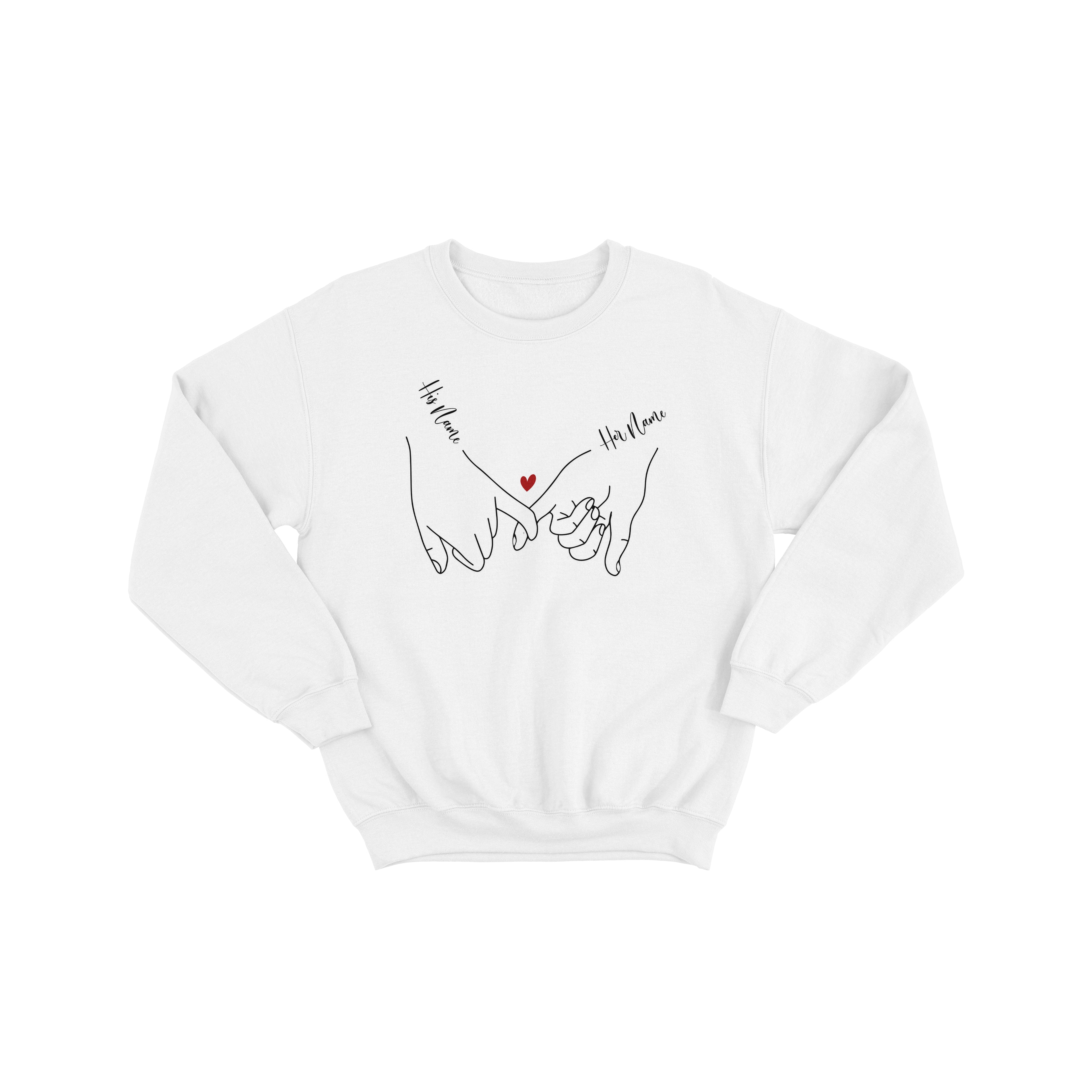 Personalised Valentine's Day Jumper - Romantic Love Pullover for Him and Her