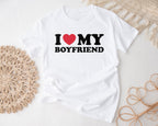 Personalised Couples Valentine’s Day T-Shirts - I Love My Husband/Wife Shirt