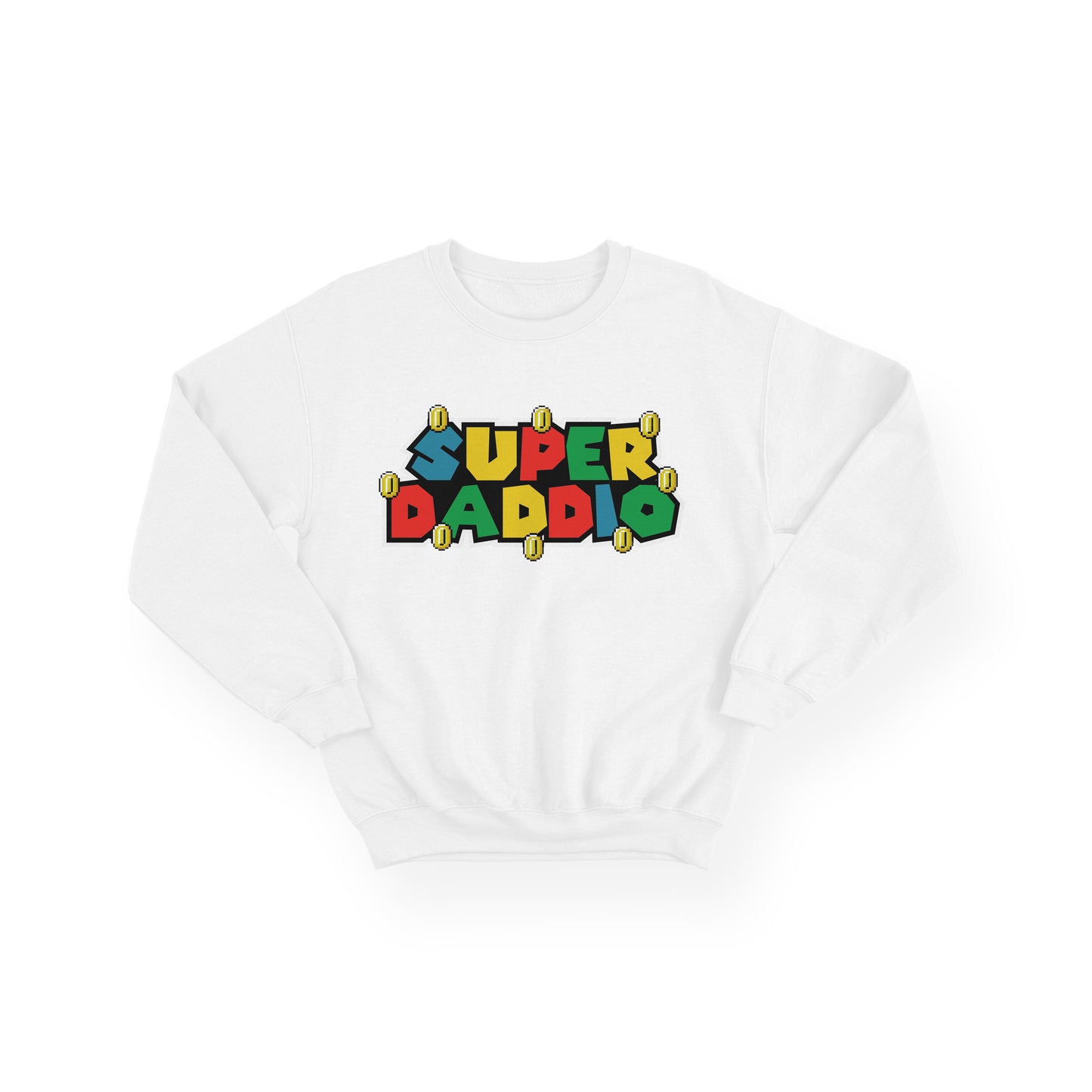 Super Daddio Sweatshirt – Personalised Father's Day Gift – Super Mario Inspired