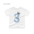 Personalised Birthday Name & Age Kids T-Shirt – Custom Tee for Baby, Toddler & Child