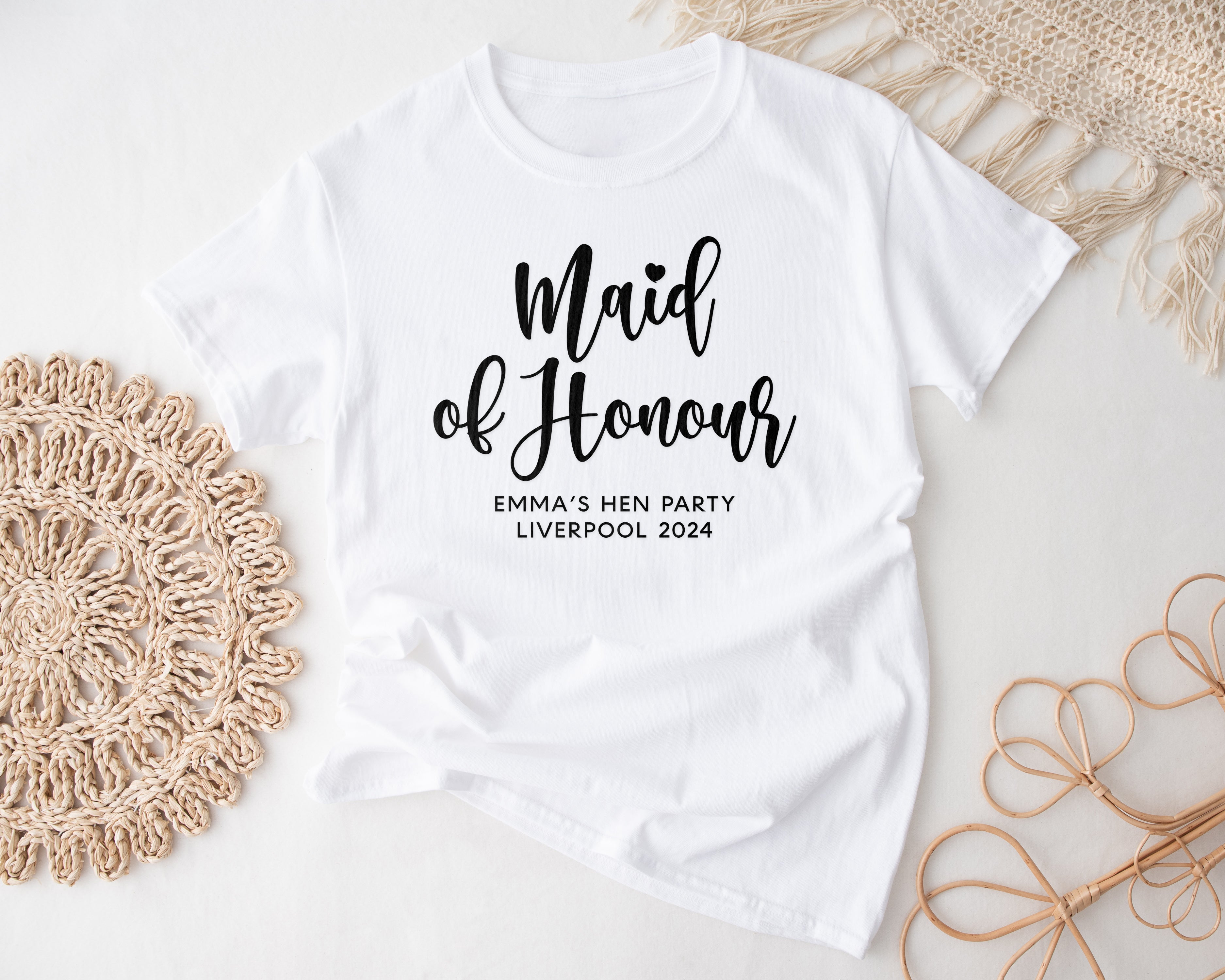 Customised Bridal Party T-Shirts –Matching Bride Squad Tee