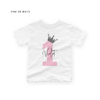 Personalised Birthday Name & Age Kids T-Shirt – Custom Tee for Baby, Toddler & Child