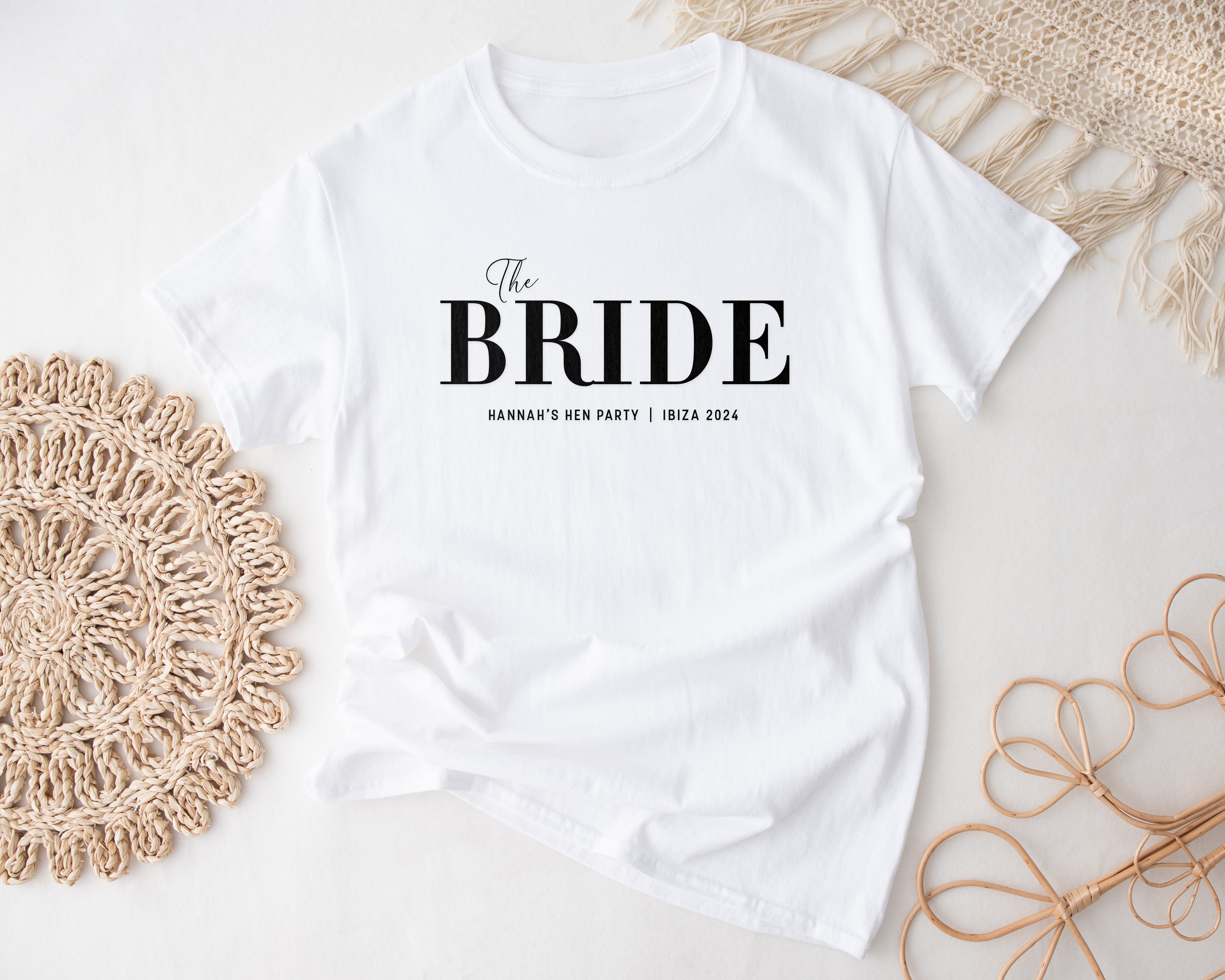 Personalised Hen Weekend T-shirts - Team Bride T-Shirts Tees