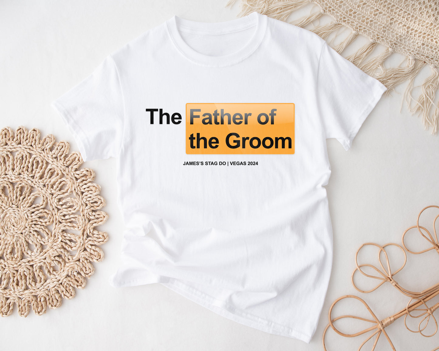 Personalised Stag Do T-Shirt  - Role T-Shirts | Groom, Best Man, Wedding Crew