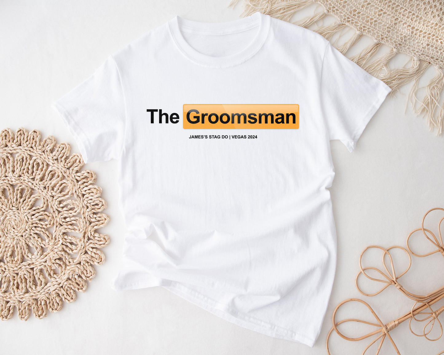 Personalised Stag Do T-Shirt  - Role T-Shirts | Groom, Best Man, Wedding Crew